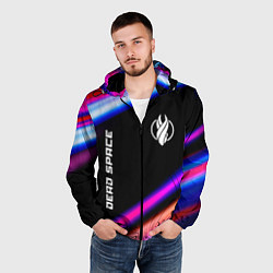 Ветровка с капюшоном мужская Dead Space speed game lights, цвет: 3D-черный — фото 2