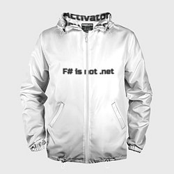Ветровка с капюшоном мужская Activator Developer, цвет: 3D-белый