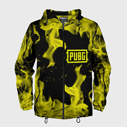 Мужская ветровка PUBG жёлтый огонь