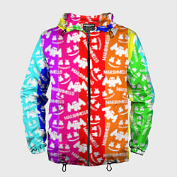 Мужская ветровка Marshmello rainbow