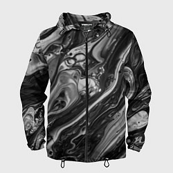 Ветровка с капюшоном мужская Чернила, цвет: 3D-черный