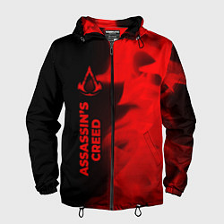 Мужская ветровка Assassins Creed - red gradient по-вертикали