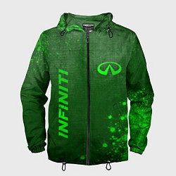 Мужская ветровка Infiniti - green gradient вертикально