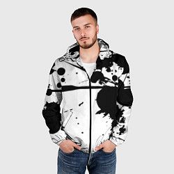 Ветровка с капюшоном мужская Art blots - vanguard, цвет: 3D-черный — фото 2