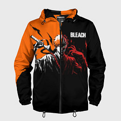 Ветровка с капюшоном мужская Bleach Ичиго Куросаки, цвет: 3D-черный