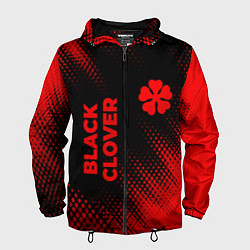Мужская ветровка Black Clover - red gradient вертикально
