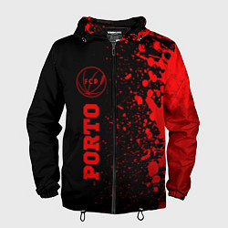 Мужская ветровка Porto - red gradient по-вертикали