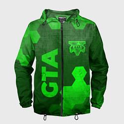 Мужская ветровка GTA - green gradient вертикально