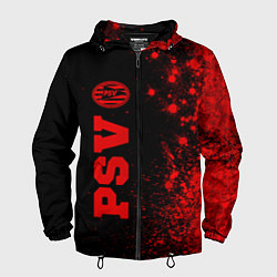 Мужская ветровка PSV - red gradient по-вертикали