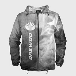 Ветровка с капюшоном мужская Daewoo - grey gradient по-вертикали, цвет: 3D-черный