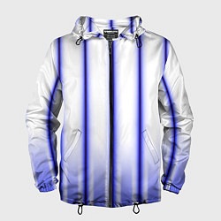 Ветровка с капюшоном мужская Striped suit, цвет: 3D-черный