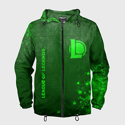 Мужская ветровка League of Legends - green gradient вертикально