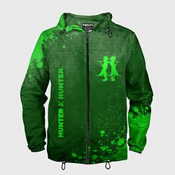 Мужская ветровка Hunter x Hunter - green gradient вертикально