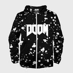 Мужская ветровка Doom белые краски всплеск