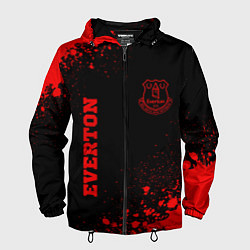 Мужская ветровка Everton - red gradient вертикально