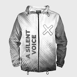 Мужская ветровка A Silent Voice - white gradient вертикально