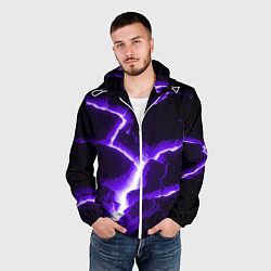 Ветровка с капюшоном мужская The rift, цвет: 3D-белый — фото 2