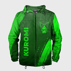 Мужская ветровка Kuromi - green gradient вертикально