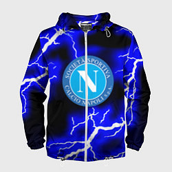 Ветровка с капюшоном мужская Napoli storm fc, цвет: 3D-белый