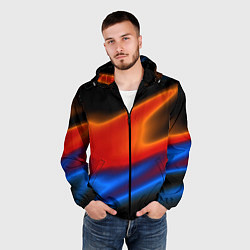 Ветровка с капюшоном мужская Multicoloured, цвет: 3D-черный — фото 2