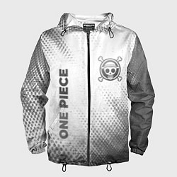 Мужская ветровка One Piece - white gradient вертикально