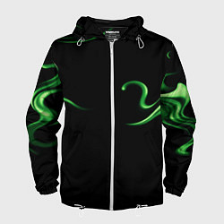 Мужская ветровка The color is light green abstraction