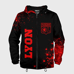 Мужская ветровка Lyon - red gradient вертикально