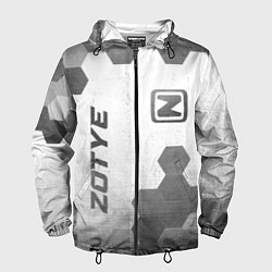 Ветровка с капюшоном мужская Zotye - white gradient вертикально, цвет: 3D-черный