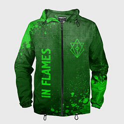 Мужская ветровка In Flames - green gradient вертикально