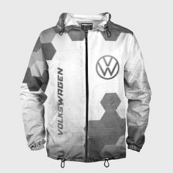 Мужская ветровка Volkswagen - white gradient вертикально