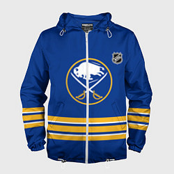 Ветровка с капюшоном мужская Баффало Сейбрз хоккей, цвет: 3D-белый