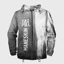 Ветровка с капюшоном мужская Maneskin - grey gradient по-вертикали, цвет: 3D-черный