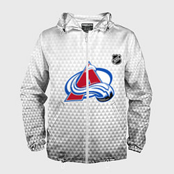 Ветровка с капюшоном мужская Колорадо Эвеланш - белый геометрический градиент, цвет: 3D-белый