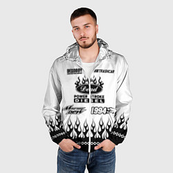 Ветровка с капюшоном мужская Dead white - Bones, цвет: 3D-белый — фото 2