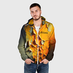 Ветровка с капюшоном мужская Peeling plaster - Milano, цвет: 3D-белый — фото 2