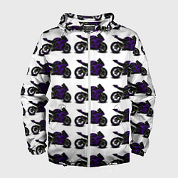 Мужская ветровка The motorcycle is dark purple