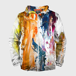 Мужская ветровка Разноцветные мазки кисти на палитре художника