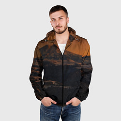 Ветровка с капюшоном мужская Эльбрус, цвет: 3D-черный — фото 2