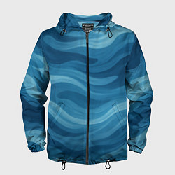 Мужская ветровка Камуфляжные синие волны