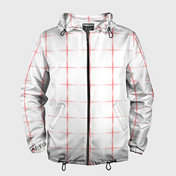 Мужская ветровка Color white red crosses