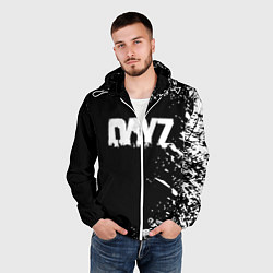 Ветровка с капюшоном мужская Dayz брызги красок, цвет: 3D-белый — фото 2