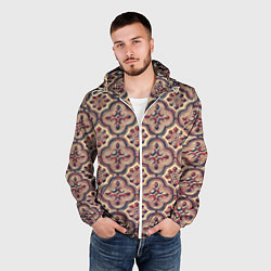 Ветровка с капюшоном мужская Готическая эстетика, цвет: 3D-белый — фото 2