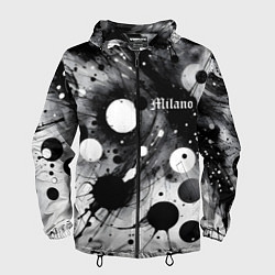 Ветровка с капюшоном мужская Abstract fantasy pattern - Milano, цвет: 3D-черный