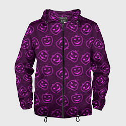 Мужская ветровка Halloween - паттерн с тыквами