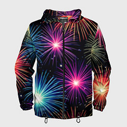 Мужская ветровка Стилизованный праздничный салют