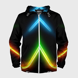 Мужская ветровка Neon multicolored lines