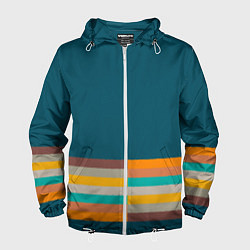 Мужская ветровка Индиго и шумовой градиент заката с текстурой