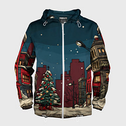 Мужская ветровка Новогодняя ночь