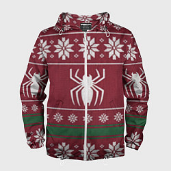 Мужская ветровка Рождественский свитер Человека паука