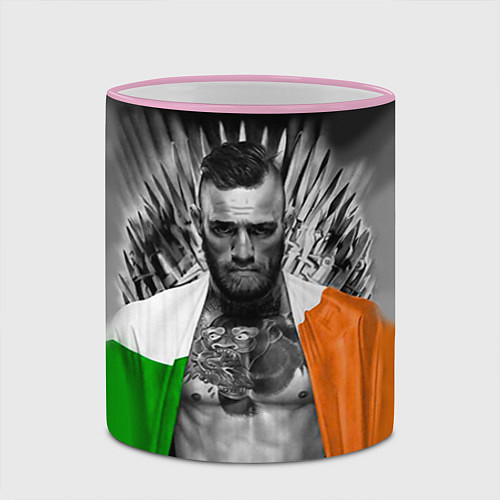 Кружка цветная McGregor: Boxing of Thrones / 3D-Розовый кант – фото 2